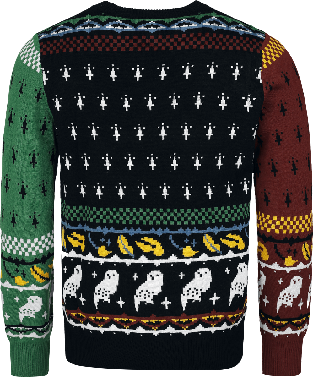 Pull de Noël  de Harry Potter - Blasons et Symboles - S à XXL - pour Unisexe - multicolore - Harry Potter - View 2