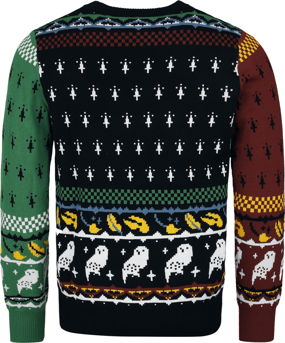 Pull de Noël  de Harry Potter - Blasons et Symboles - S à XXL - pour Unisexe - multicolore - Harry Potter - View 2