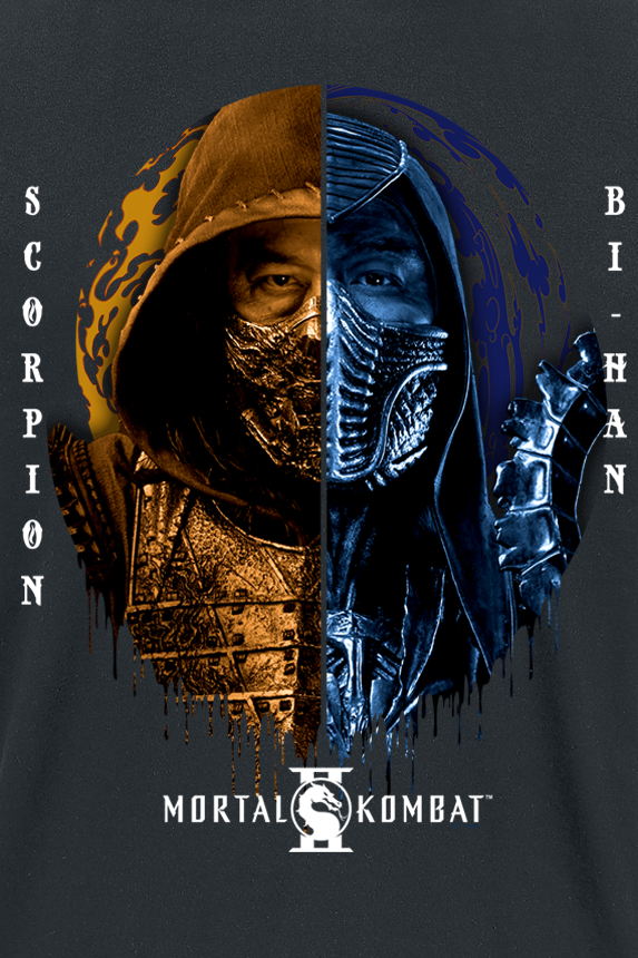 T-Shirt Manches courtes Gaming de Mortal Kombat - Scorpion & BiHan - S à XXL - pour Homme - noir - Mortal Kombat - View 2