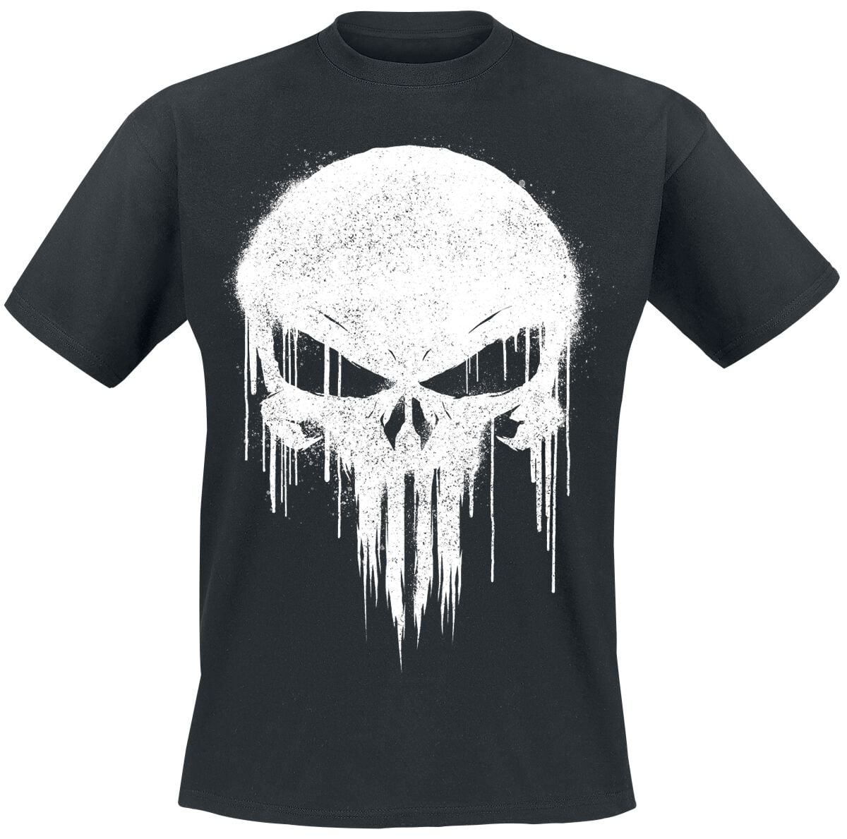 T-Shirt Manches courtes Disney de The Punisher - Graffiti Skull - S à XXL - pour Homme - noir - The Punisher