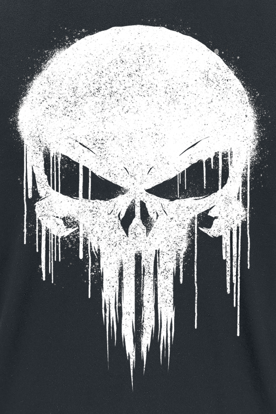 T-Shirt Manches courtes Disney de The Punisher - Graffiti Skull - S à XXL - pour Homme - noir - The Punisher - View 2