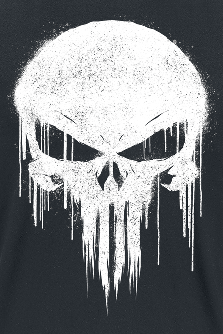 T-Shirt Manches courtes Disney de The Punisher - Graffiti Skull - S à XXL - pour Homme - noir - The Punisher - View 2