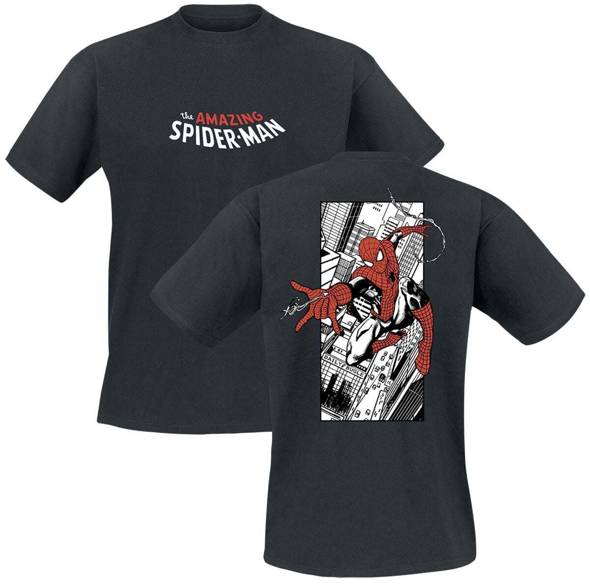 T-Shirt Manches courtes Disney de Spider-Man - City Web - S à XXL - pour Homme - noir - Spider-Man