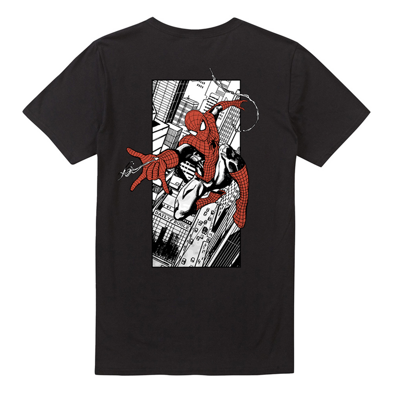 T-Shirt Manches courtes Disney de Spider-Man - City Web - S à XXL - pour Homme - noir - Spider-Man - View 2