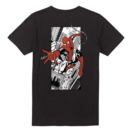 T-Shirt Manches courtes Disney de Spider-Man - City Web - S à XXL - pour Homme - noir - Spider-Man - View 2