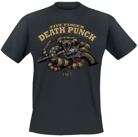 T-Shirt Manches courtes  de Five Finger Death Punch - Rattle Snake Mock Up - S à 5XL - pour Homme - noir - Five Finger Death Punch