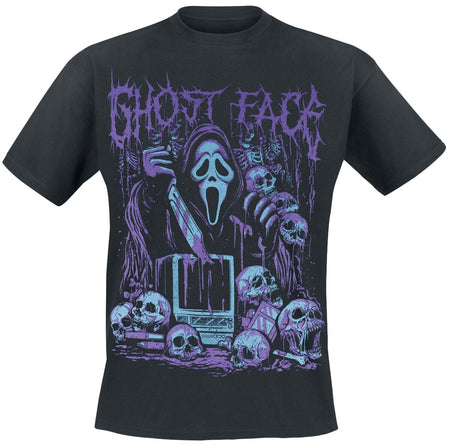 T-Shirt Manches courtes  de Scream (Film) - Ghostface - Television Skeleton - XL - pour Homme - noir - Scream (Film)