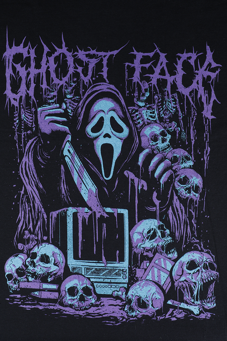 T-Shirt Manches courtes  de Scream (Film) - Ghostface - Television Skeleton - XL - pour Homme - noir - Scream (Film) - View 2