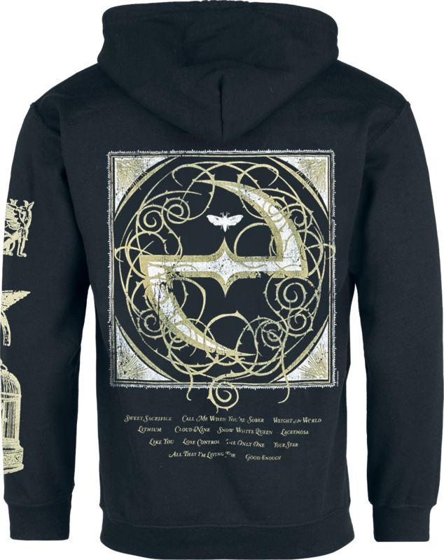 Sweat-shirt zippé à capuche  de Evanescence - Open Door - S à 3XL - pour Homme - noir - Evanescence - View 2