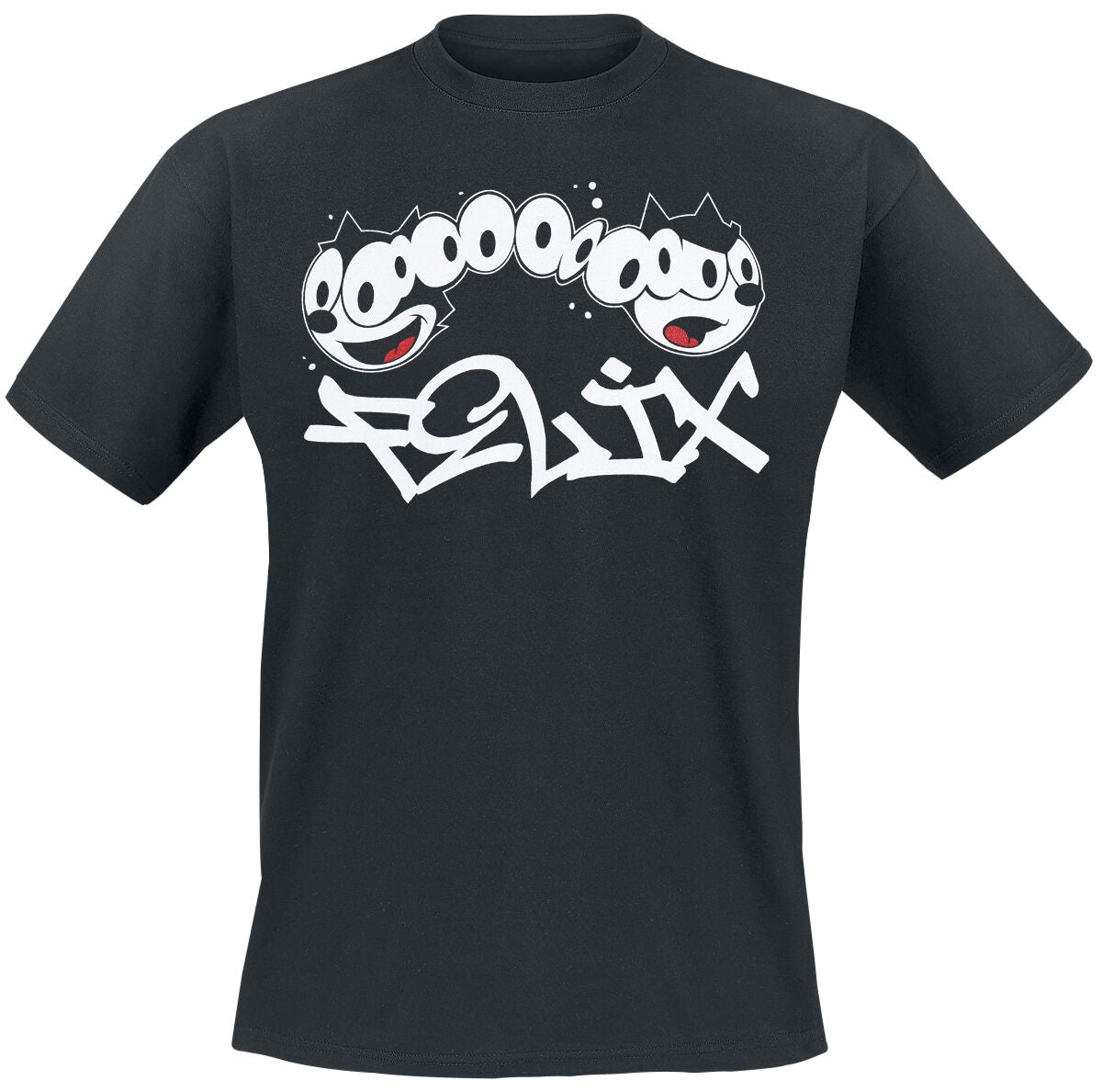 T-Shirt Manches courtes  de Félix Le Chat - Comic Strip - M à XXL - pour Homme - noir - Félix Le Chat