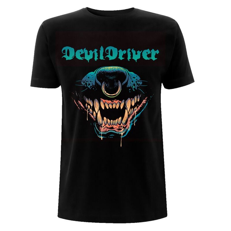 T-Shirt Manches courtes  de DevilDriver - Hyena Jaws - S à XXL - pour Homme - noir - devildriver