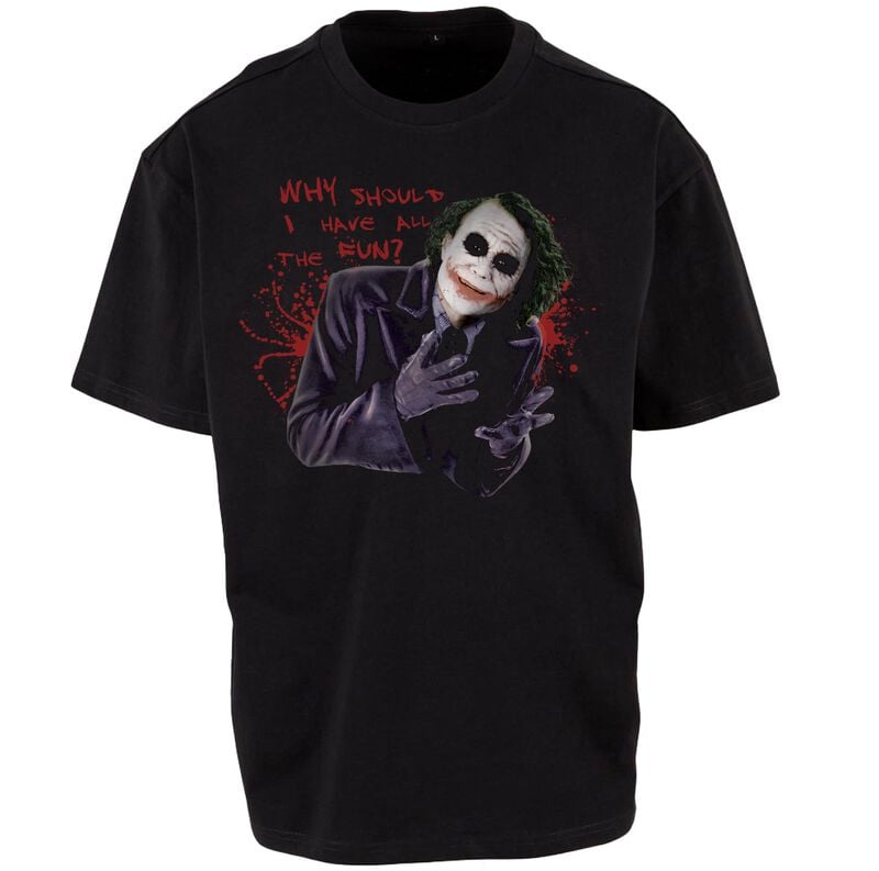 T-Shirt Manches courtes  de Batman - Joker - Why Should I Have All The Fun? - M à 3XL - pour Homme - noir - Batman