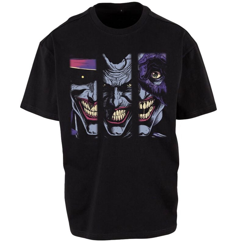 T-Shirt Manches courtes  de Batman - Joker - Face Pillars - L à 3XL - pour Homme - noir - Batman