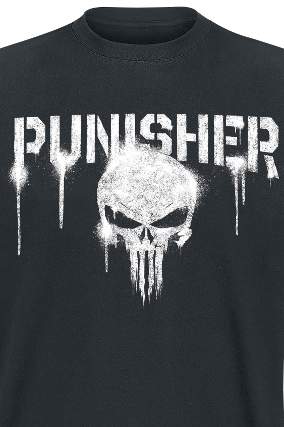 T-Shirt Manches courtes Disney de The Punisher - Punisher Graffiti - S à XXL - pour Homme - noir - The Punisher - View 2