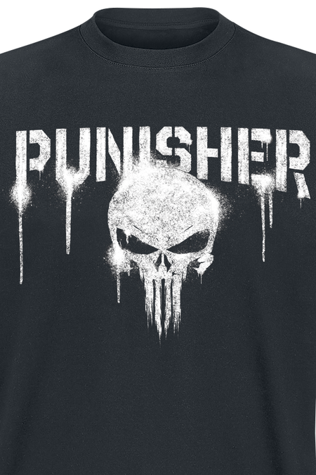 T-Shirt Manches courtes Disney de The Punisher - Punisher Graffiti - S à XXL - pour Homme - noir - The Punisher - View 2
