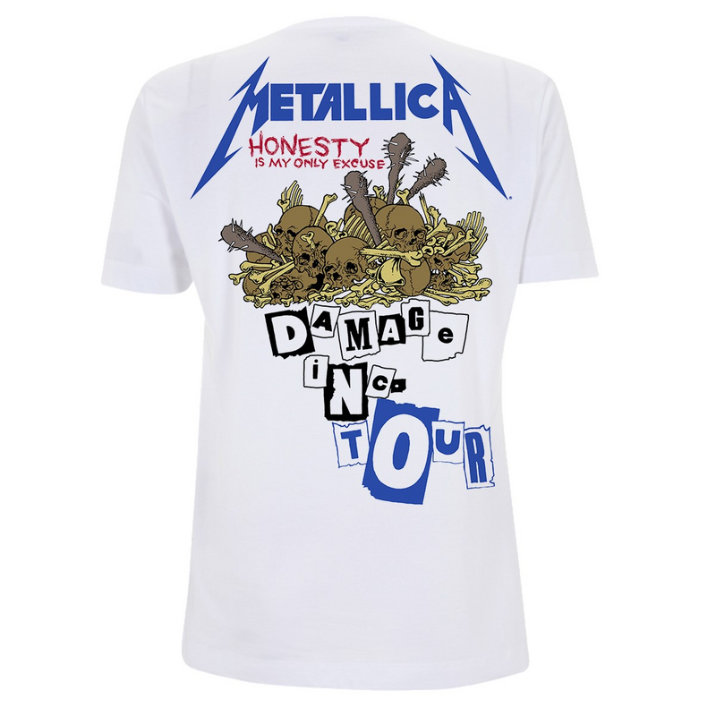 T-Shirt Manches courtes  de Metallica - Damage Inc - S à 5XL - pour Homme - blanc - metallica - View 2