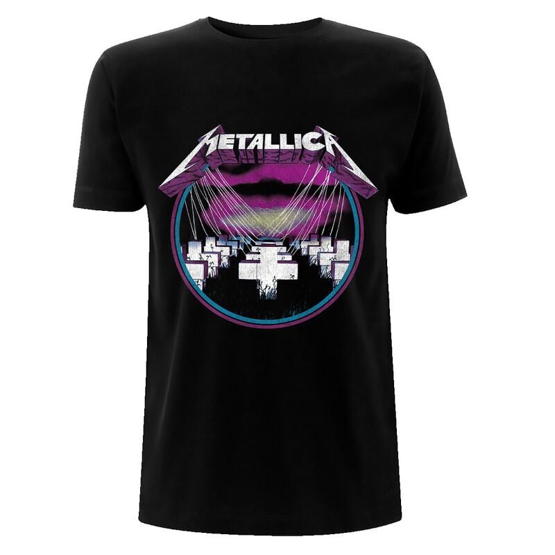 T-Shirt Manches courtes  de Metallica - Master Of Puppets Circle - S à 5XL - pour Homme - noir - metallica