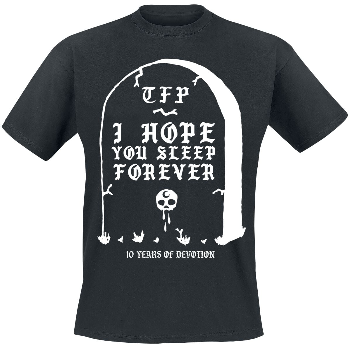 T-Shirt Manches courtes  de The Funeral Portrait - Headstone - S à 4XL - pour Homme - noir - The Funeral Portrait