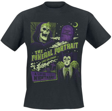 T-Shirt Manches courtes  de The Funeral Portrait - Living Nightmare - S à 4XL - pour Homme - noir - The Funeral Portrait