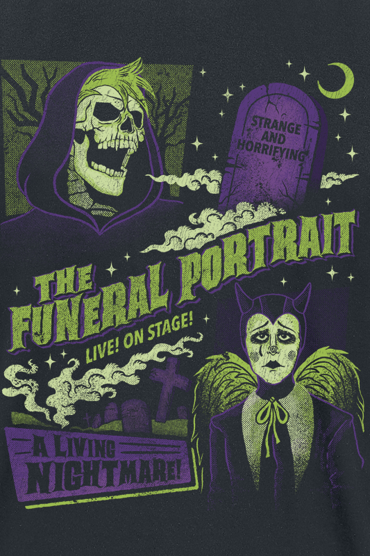 T-Shirt Manches courtes  de The Funeral Portrait - Living Nightmare - S à 4XL - pour Homme - noir - The Funeral Portrait - View 2