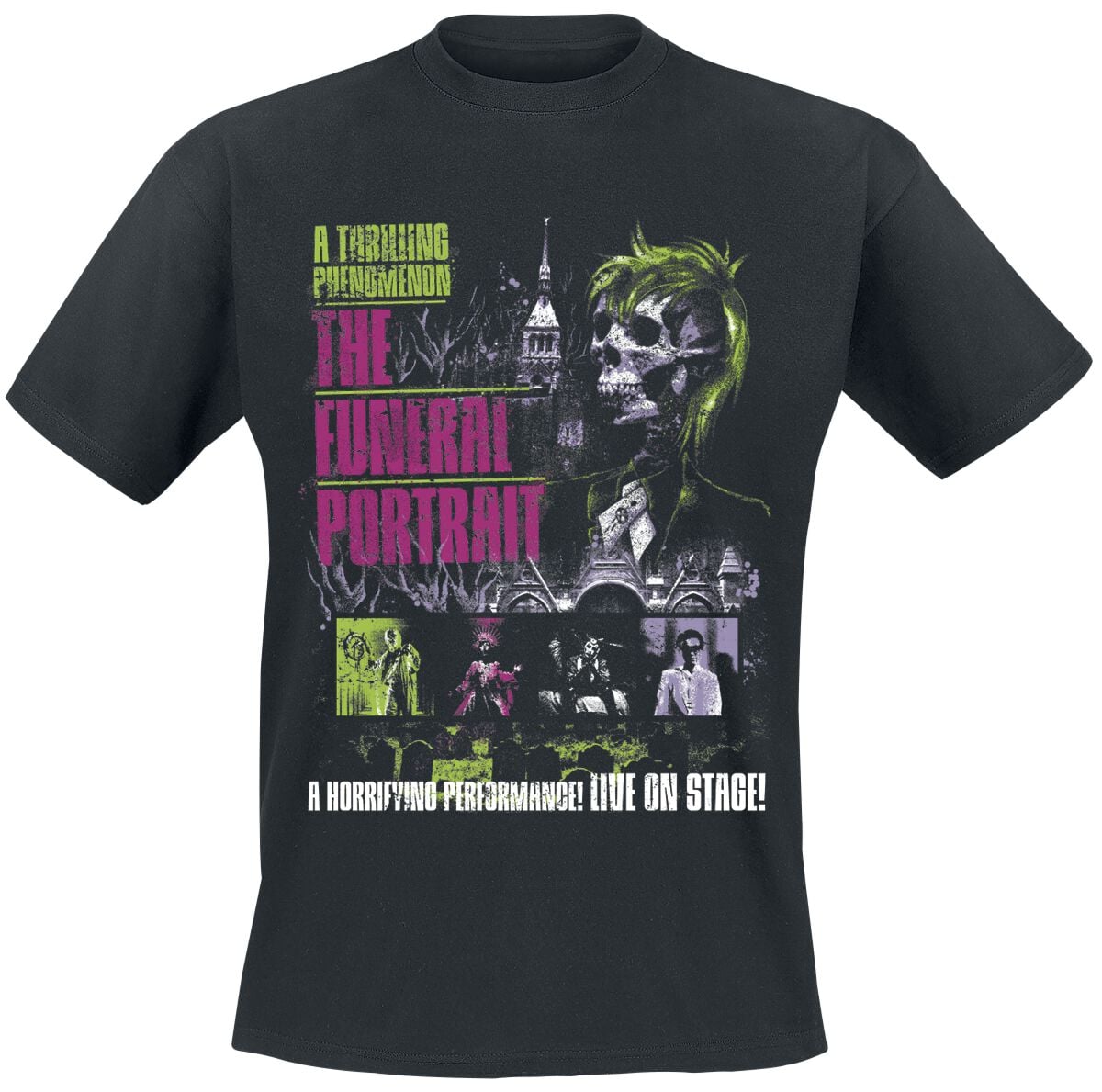 T-Shirt Manches courtes  de The Funeral Portrait - Horror Show - S à 4XL - pour Homme - noir - The Funeral Portrait