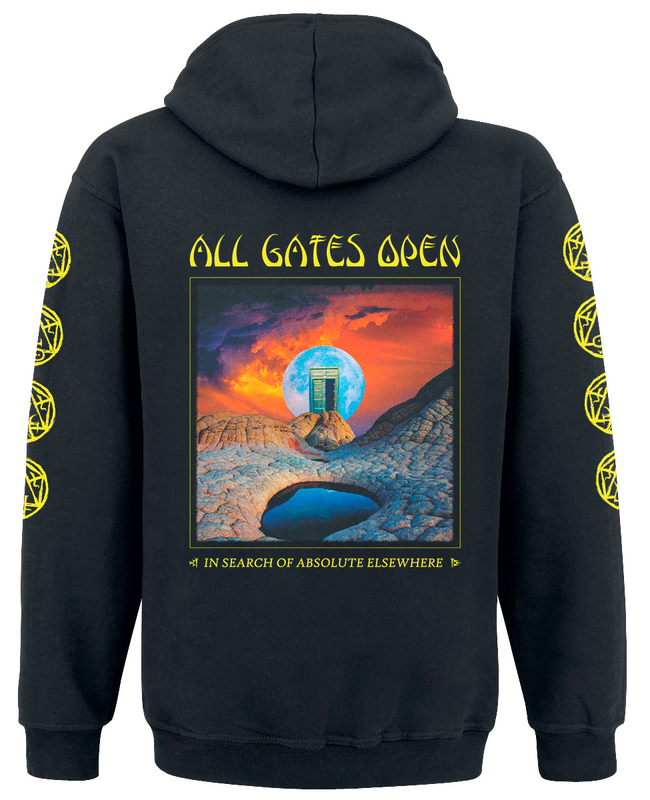 Sweat-shirt à capuche  de Blood Incantation - All Gates Open Cover - S à XL - pour Homme - noir - Blood Incantation - View 2