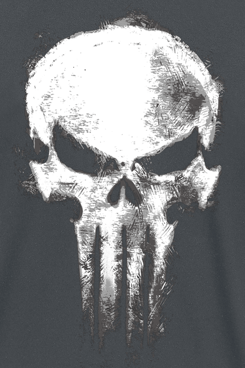 T-Shirt Manches courtes Disney de The Punisher - Skull - S à XXL - pour Homme - gris - The Punisher - View 2