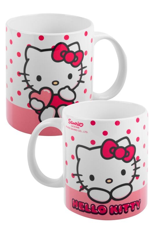 Mug  de Hello Kitty - Hello Kitty - Herz - pour Indifférent - multicolore - Hello Kitty