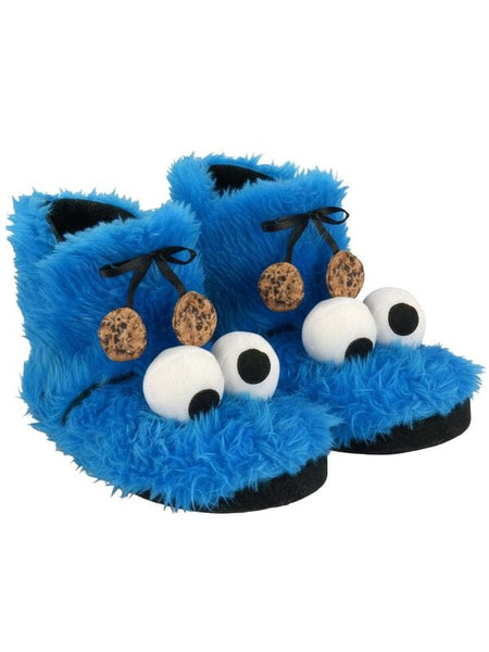 Chaussons  de Sesame Street - Macaron le glouton - EU37-38 à EU 43-44 - pour Unisexe - bleu - Sesame Street