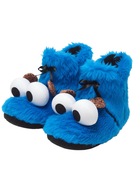 Chaussons  de Sesame Street - Macaron le glouton - EU37-38 à EU 43-44 - pour Unisexe - bleu - Sesame Street - View 2