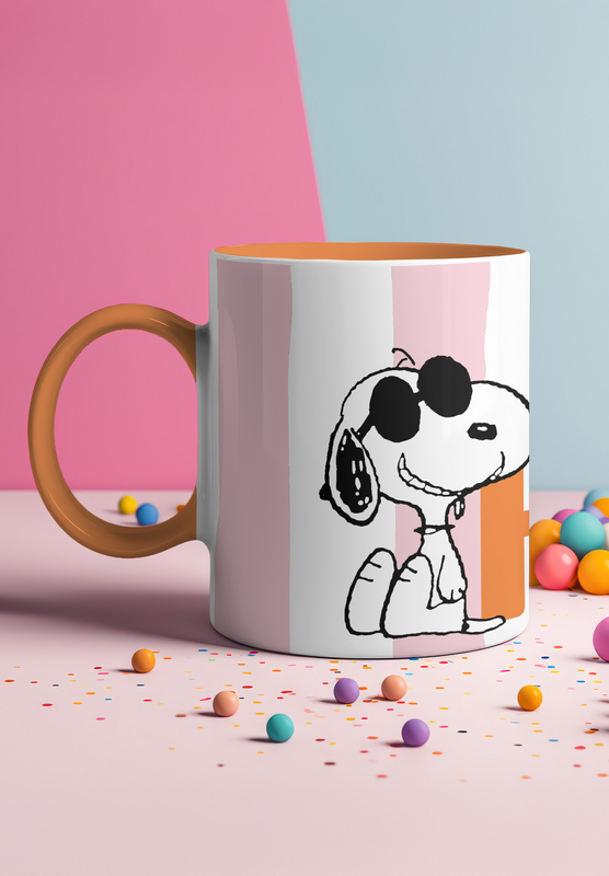 Mug  de Snoopy - Happy - pour Indifférent - multicolore - Snoopy - View 2