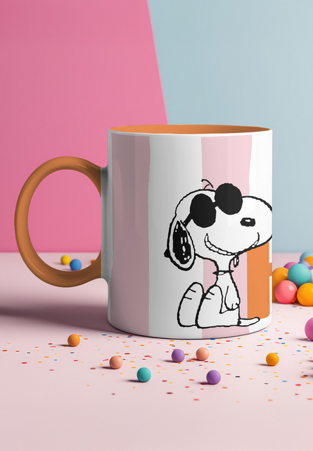 Mug  de Snoopy - Happy - pour Indifférent - multicolore - Snoopy - View 2