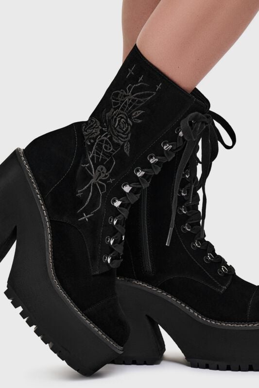 Bottes Gothic de Killstar - What Darkness Returns - Nocturnal Boots - EU36 à EU41 - pour Femme - noir - Killstar