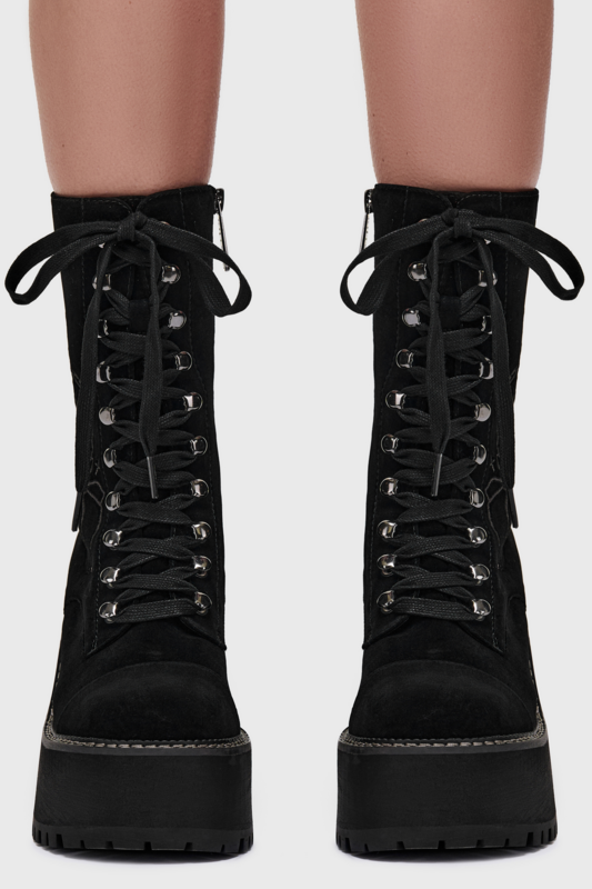 Bottes Gothic de Killstar - What Darkness Returns - Nocturnal Boots - EU36 à EU41 - pour Femme - noir - Killstar - View 2