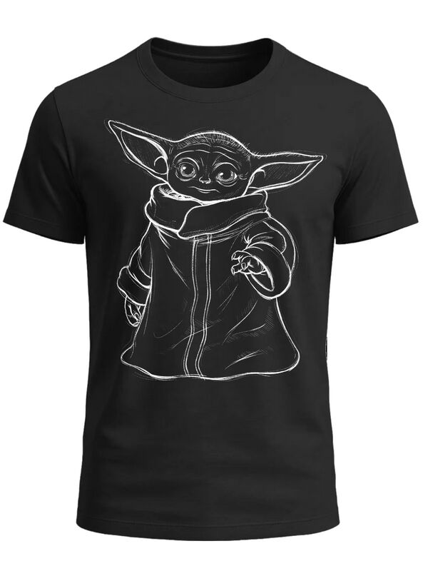 T-Shirt Manches courtes Disney de Star Wars - The Mandalorian - Grogu - M à XXL - pour Homme - noir - Star Wars