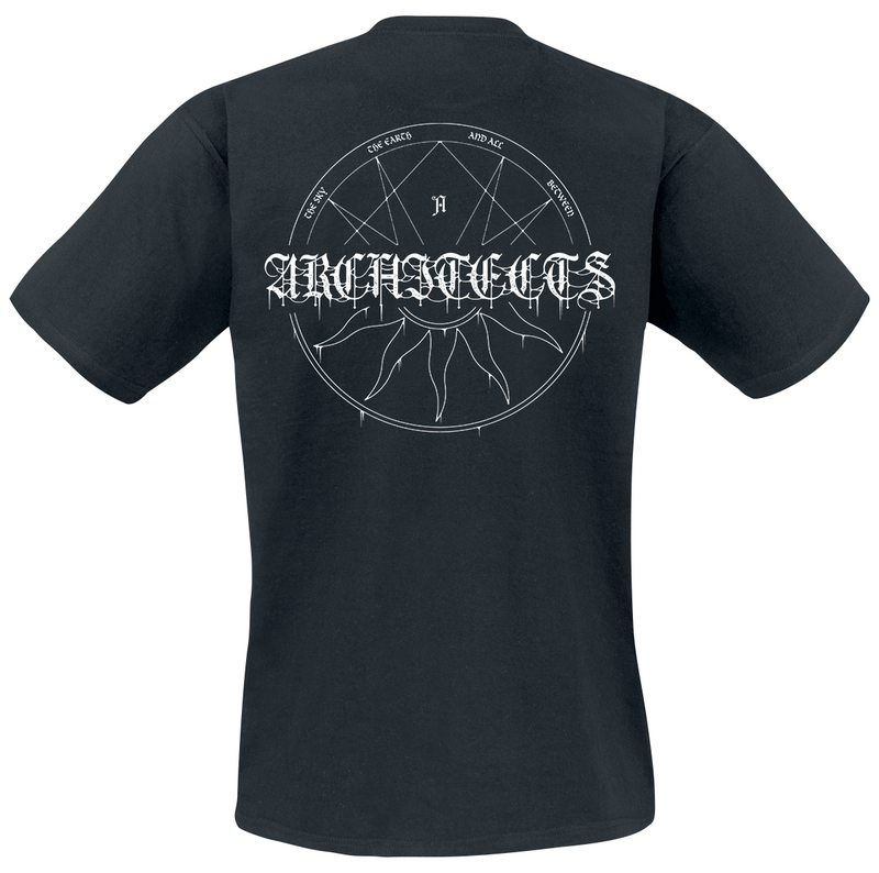 T-Shirt Manches courtes  de Architects - The Sun The Sky The Earth - S à 5XL - pour Homme - noir - Architects - View 2