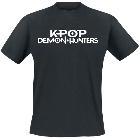 T-Shirt Manches courtes  de KPop Demon Hunters - Scrapbook Logo - S à XXL - pour Homme - noir - KPop Demon Hunters - View 2