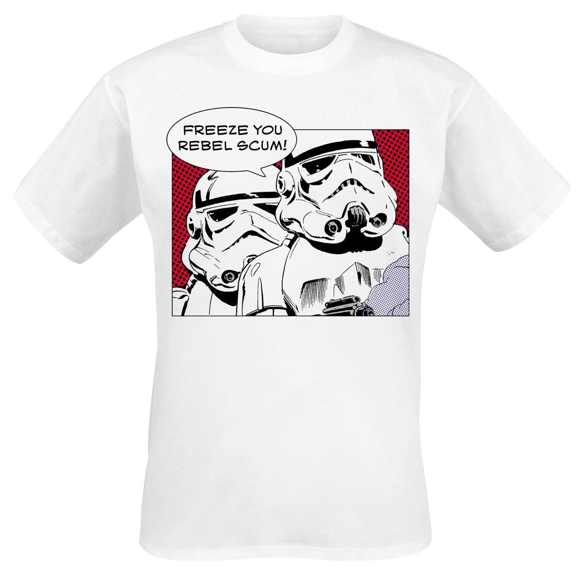 T-Shirt Manches courtes Disney de Star Wars - STORMTROOPER REBEL SCUM - M à XXL - pour Homme - blanc - Star Wars