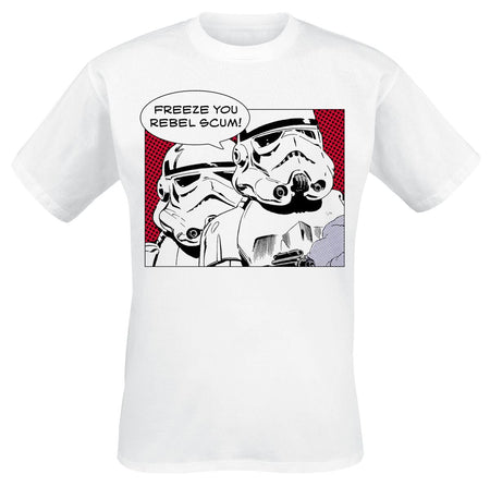 T-Shirt Manches courtes Disney de Star Wars - STORMTROOPER REBEL SCUM - M à XXL - pour Homme - blanc - Star Wars