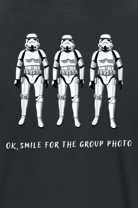T-Shirt Manches courtes Disney de Star Wars - Stormtrooper Ok Smile - M à XXL - pour Homme - noir - Star Wars - View 2