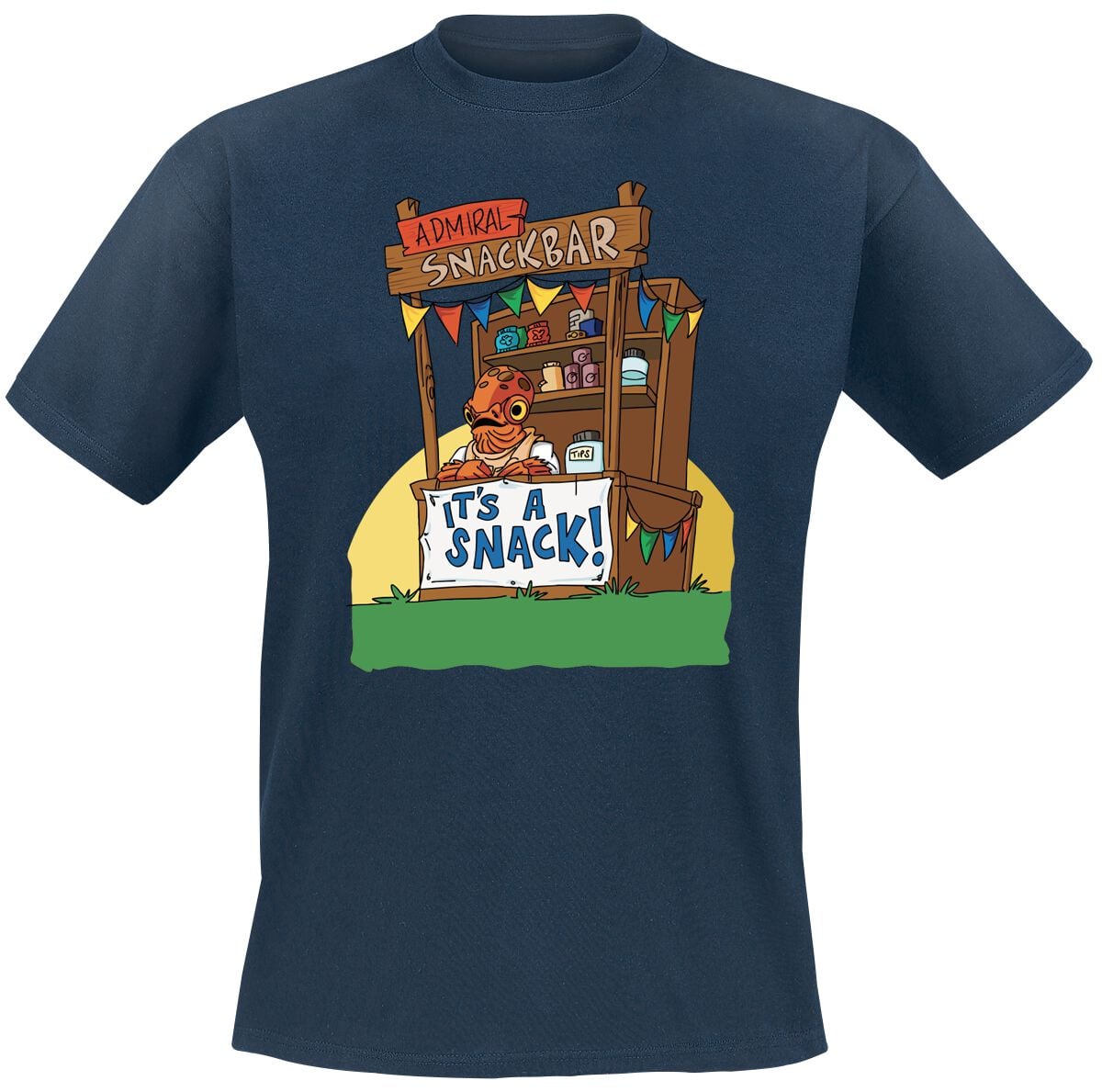 T-Shirt Manches courtes Disney de Star Wars - It's A Snack! - M à XXL - pour Homme - marine - Star Wars