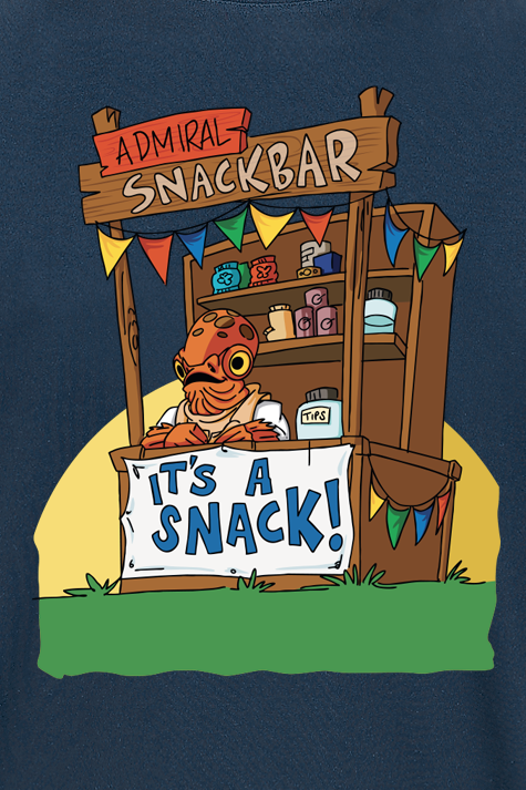 T-Shirt Manches courtes Disney de Star Wars - It's A Snack! - M à XXL - pour Homme - marine - Star Wars - View 2