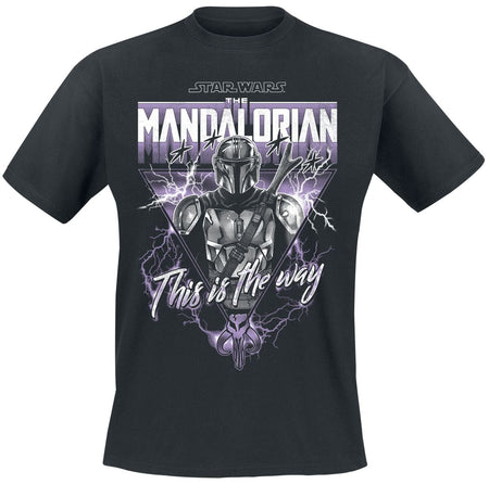 T-Shirt Manches courtes Disney de Star Wars - This Is The Way Heavy Metal - M à XXL - pour Homme - noir - Star Wars