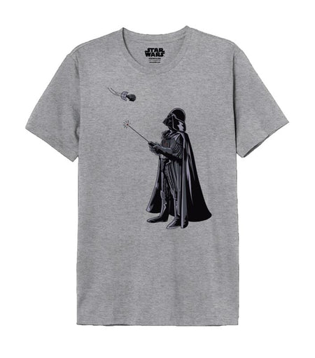 T-Shirt Manches courtes Disney de Star Wars - Vader Drone - M à XXL - pour Homme - gris chiné - Star Wars