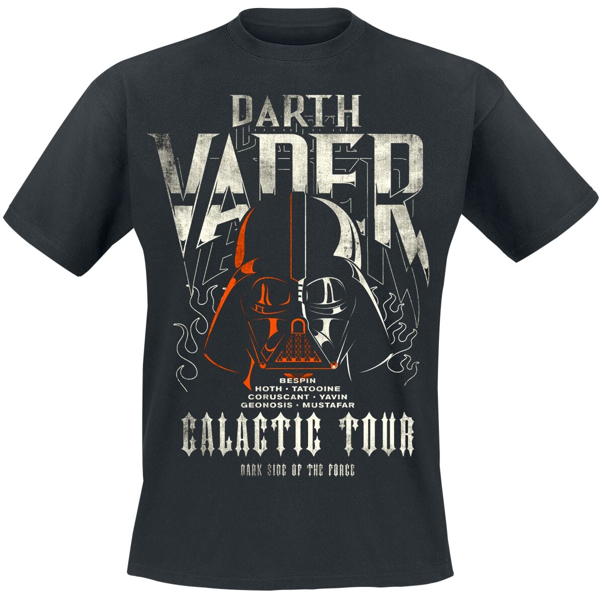 T-Shirt Manches courtes Disney de Star Wars - Dark Vador - Galactic Tour - M à XXL - pour Homme - noir - Star Wars