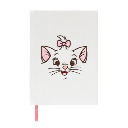 Carnet de notes Disney de Les Aristochats - Notizbuch - Premium - Plüsch-Einband - Bonjour Marie - pour Indifférent - blanc - Les Aristochats