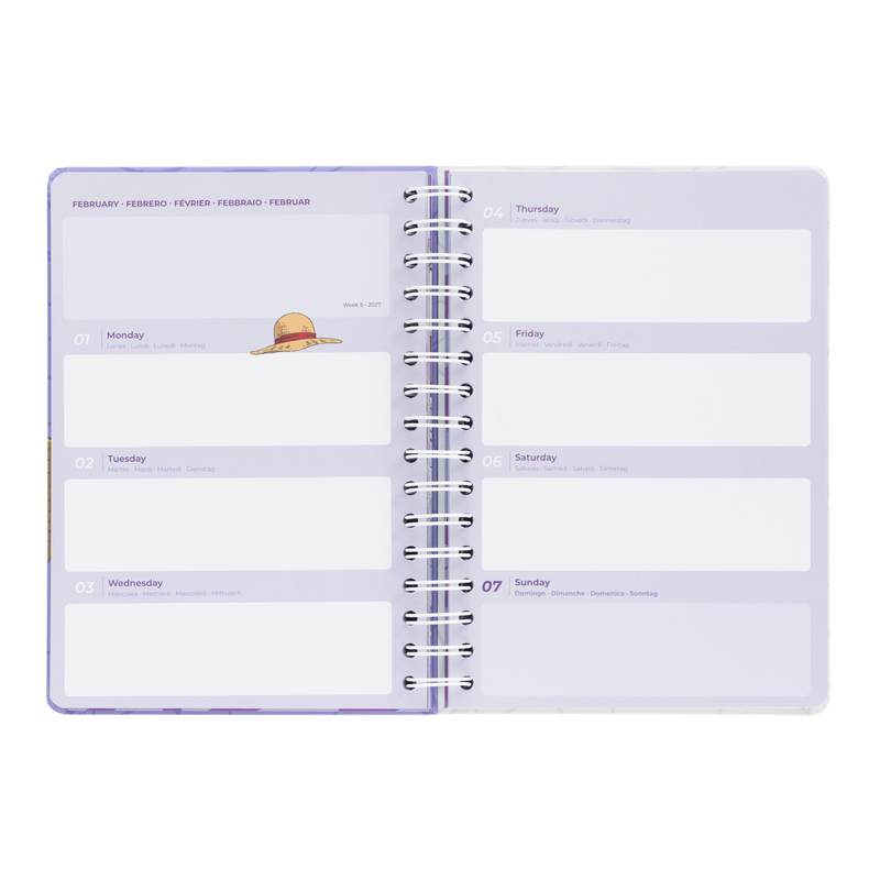 Calendrier  de One Piece - Calendrier 2026/2027 - pour Unisexe - violet - One Piece - View 2
