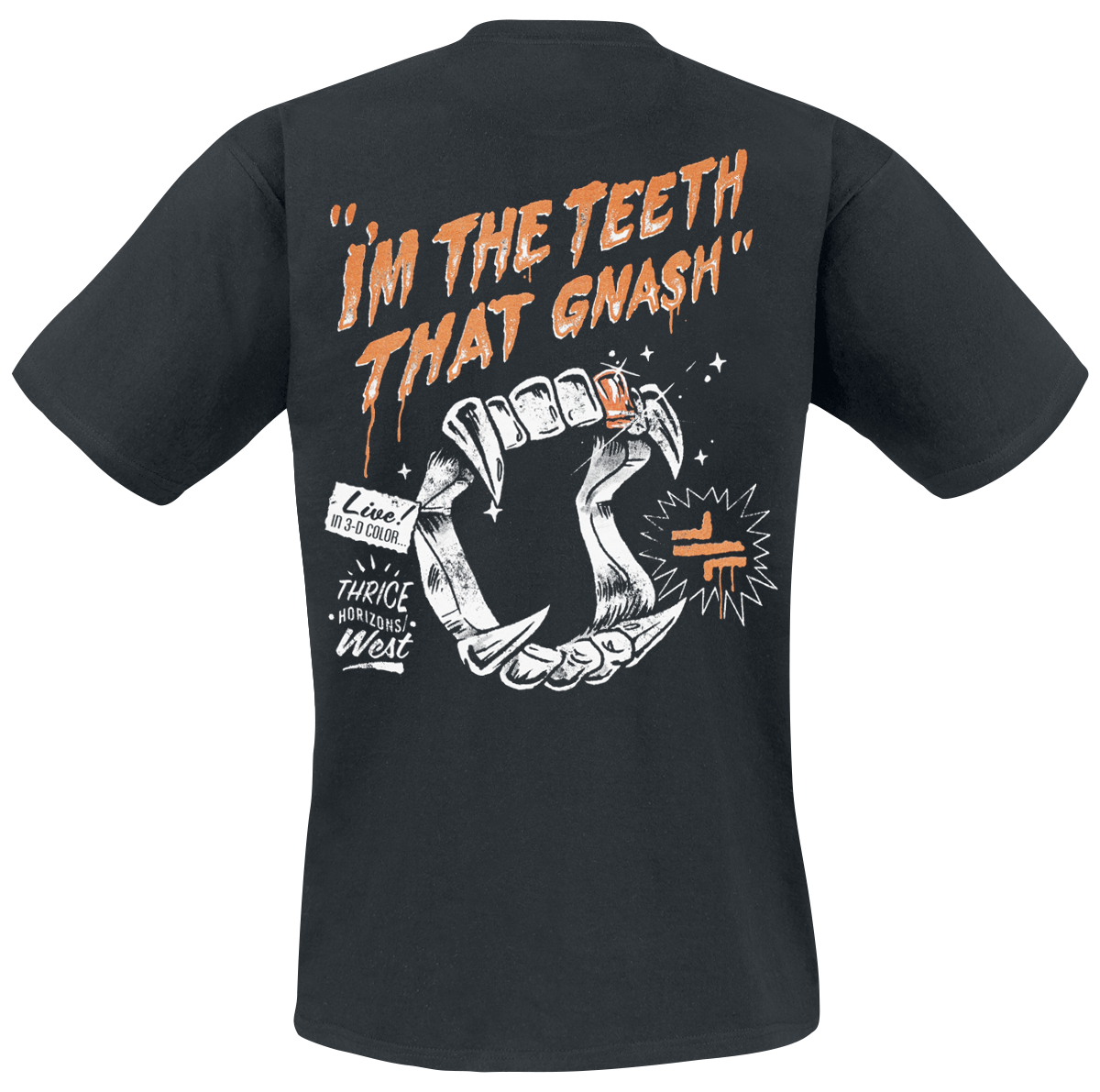 T-Shirt Manches courtes  de Thrice - Gnash - S à 3XL - pour Homme - noir - Thrice - View 2