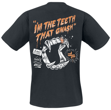 T-Shirt Manches courtes  de Thrice - Gnash - S à 3XL - pour Homme - noir - Thrice - View 2
