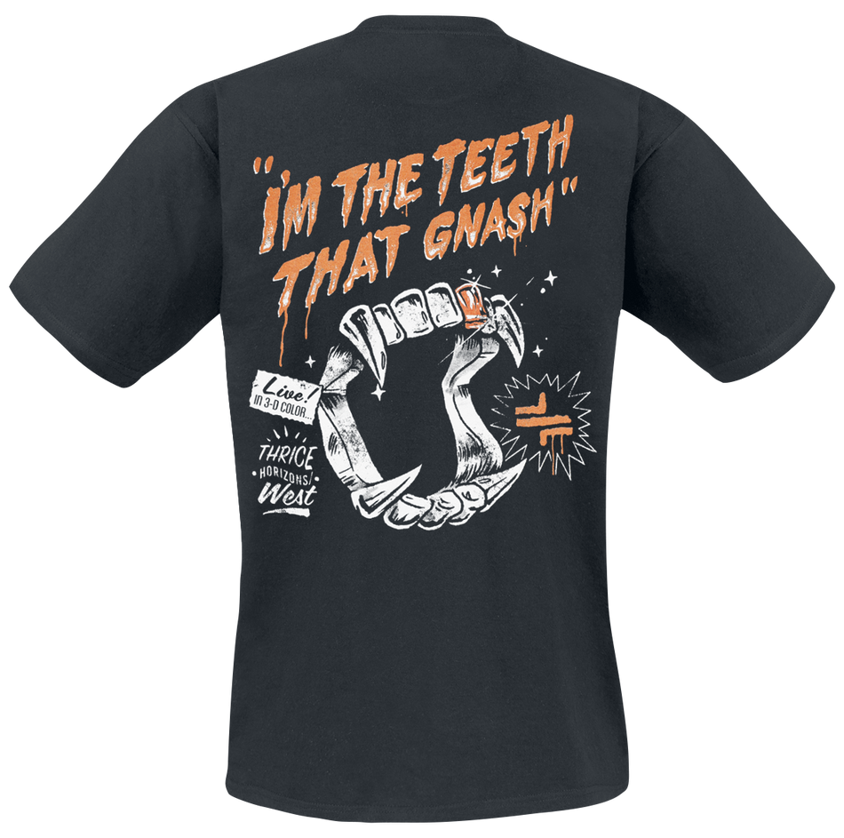 T-Shirt Manches courtes  de Thrice - Gnash - S à 3XL - pour Homme - noir - Thrice - View 2